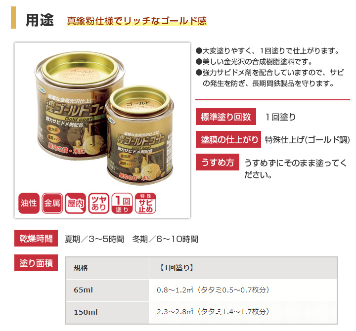 油性ゴールドコートとは