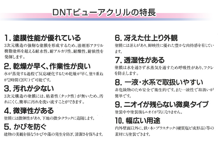 DNTビューアクリル の特長