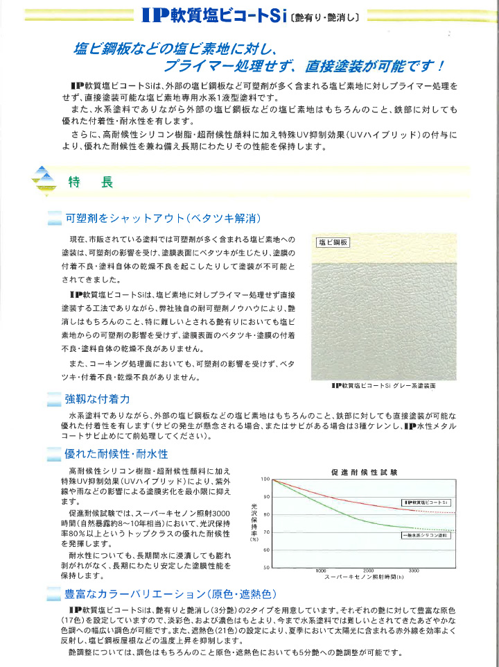 IP軟質塩ビコートSiとは