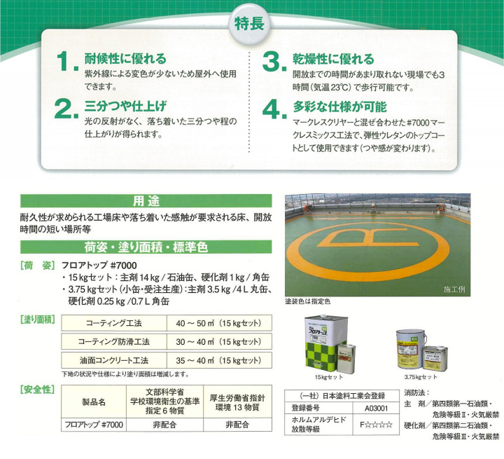 フロアトップ ＃7000とは