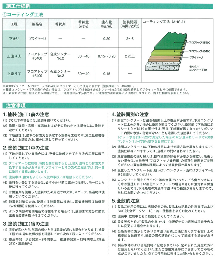フロアトップ ＃5400とは