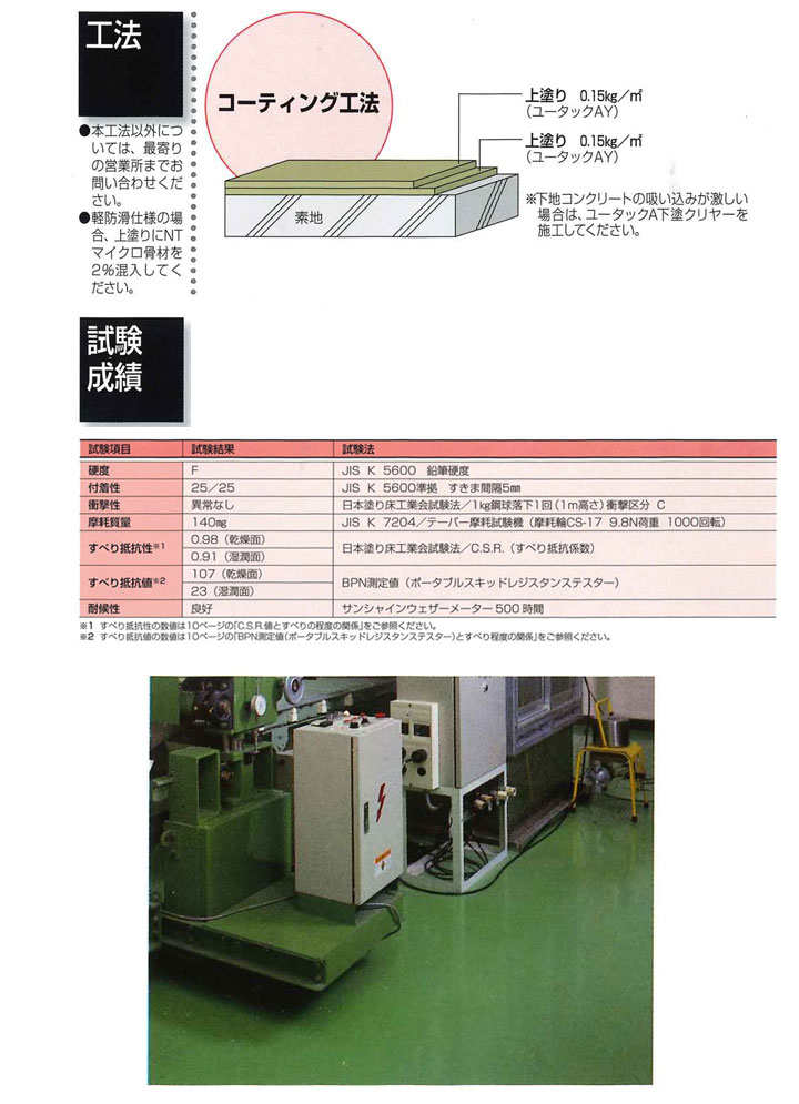 床用塗料　ユユータックAＹシンナー