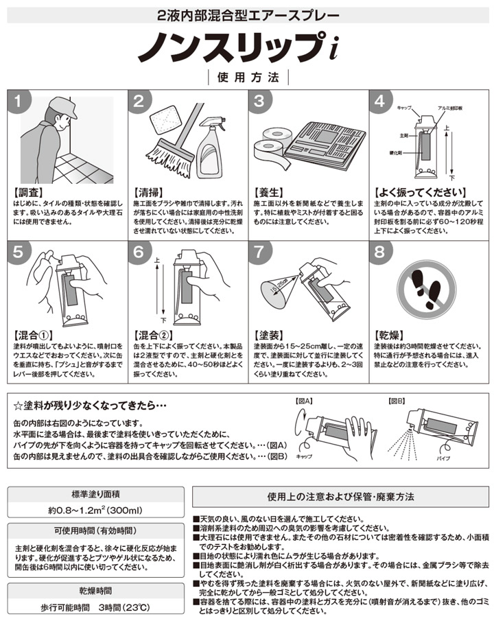 磁器タイル用すべり止めスプレー　ノンスリップｉとは