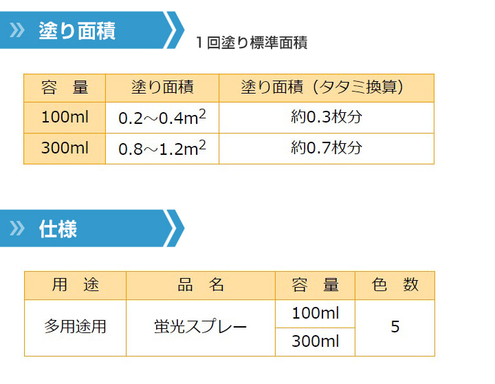 蛍光スプレー 各色