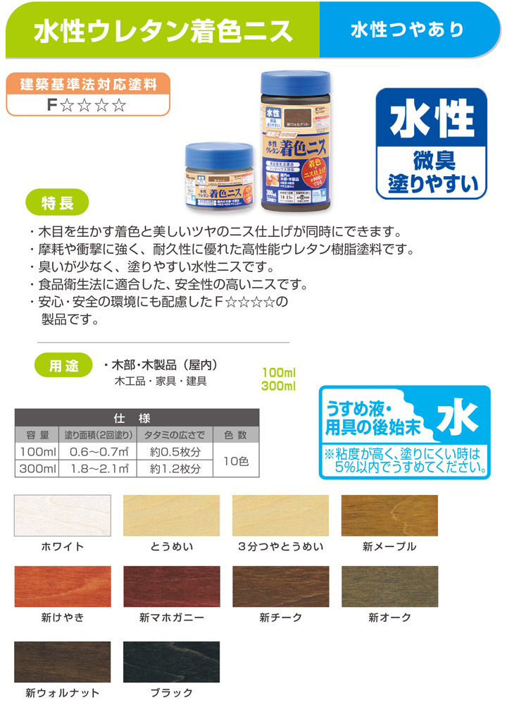 カンペハピオ 水性ウレタン着色ニスとは