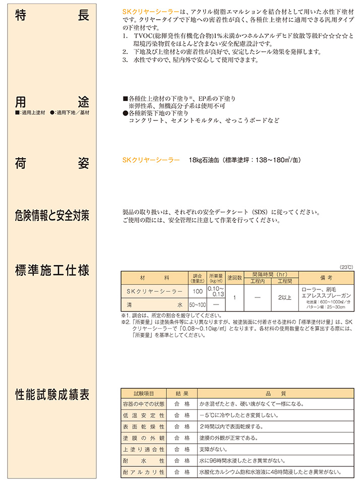 SKクリヤーシーラーとは