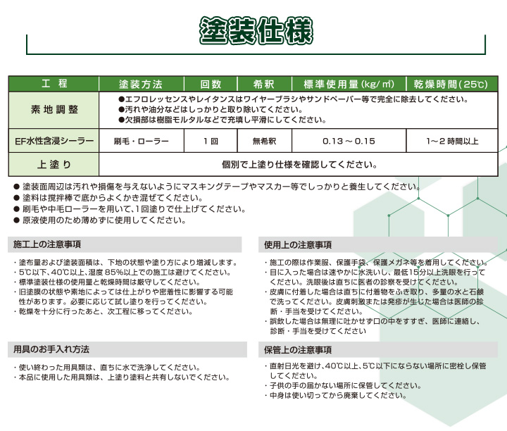 EF水性含浸シーラーとは