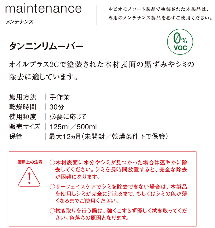 ルビオモノコート　タンニンリムーバー