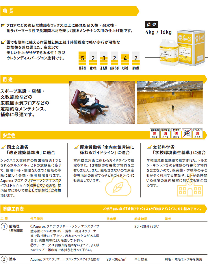 アクレックス　フロア　クリヤー　メンテナンスタイプ