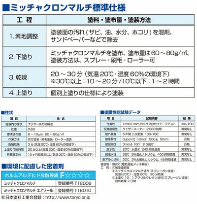ミッチャクロンマルチ　1L （密着プライマー/密着剤/染めQテクノロジー)