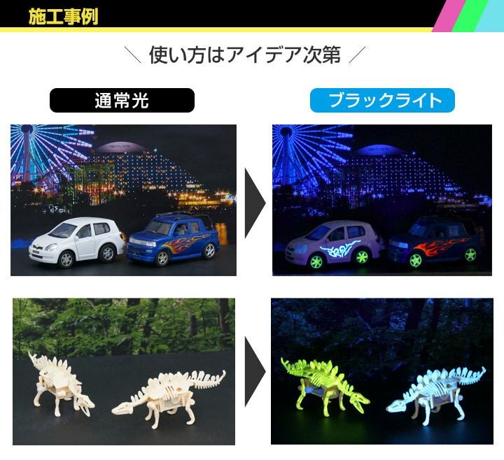 携帯用2WAYブラックライト4W,ハンディタイプ,蛍光,発光,ホビー,ブラックライト