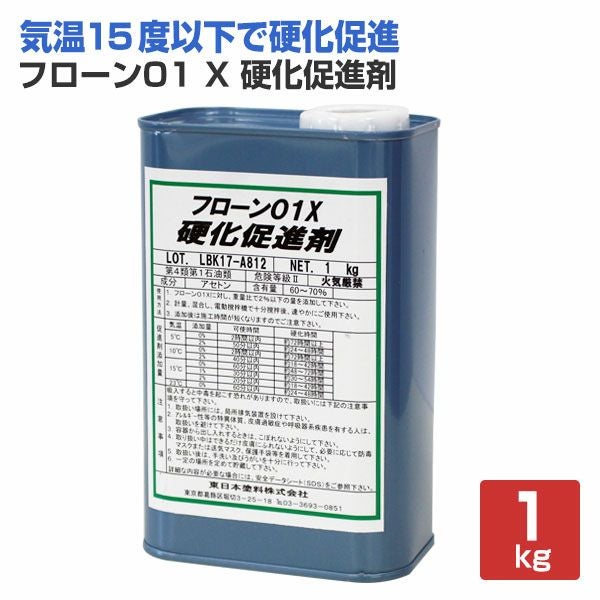 P10倍！】 フローン01 X 本材 グレー 18kg （1液カラーウレタン防水材