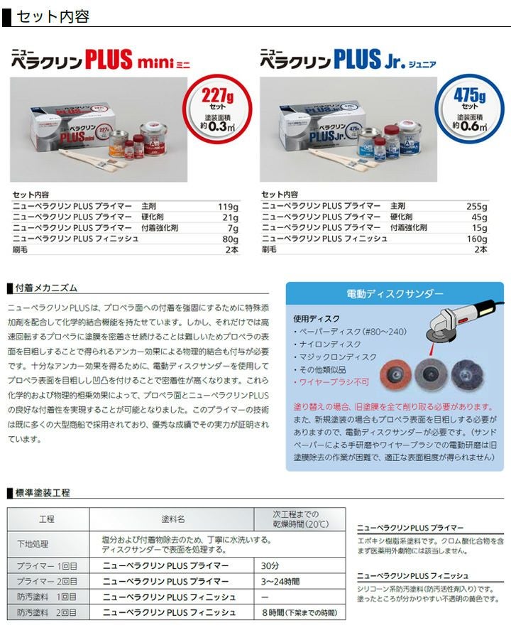 ニューペラクリン PLUS Jr.（ジュニア）475gセット （中国塗料
