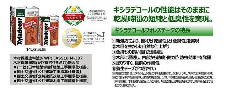 キシラデコール フォレステージ やすらぎ クリヤー　3.5L