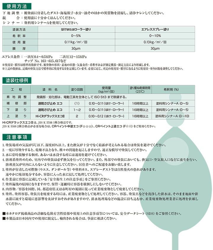 速乾さび止め エコ　赤さび色　20kg　（日本ペイント/油性/錆止め/下塗り）