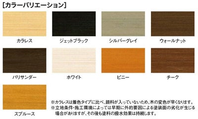 ワイティープルーフＷ 16L ＜8色＞ 木材保護着色塗料 紫外線カット UVカット 撥水 (浸透性シリコーン系木材保護着色塗料) ABC商会