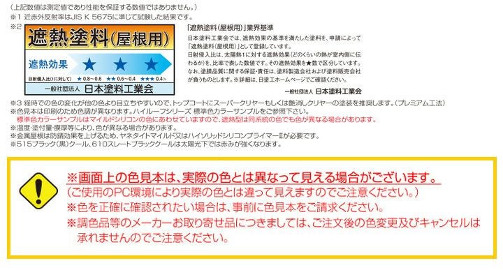 ハイルーフ マイルドシリコン遮熱型 15kgセット （大同塗料/屋根/弱